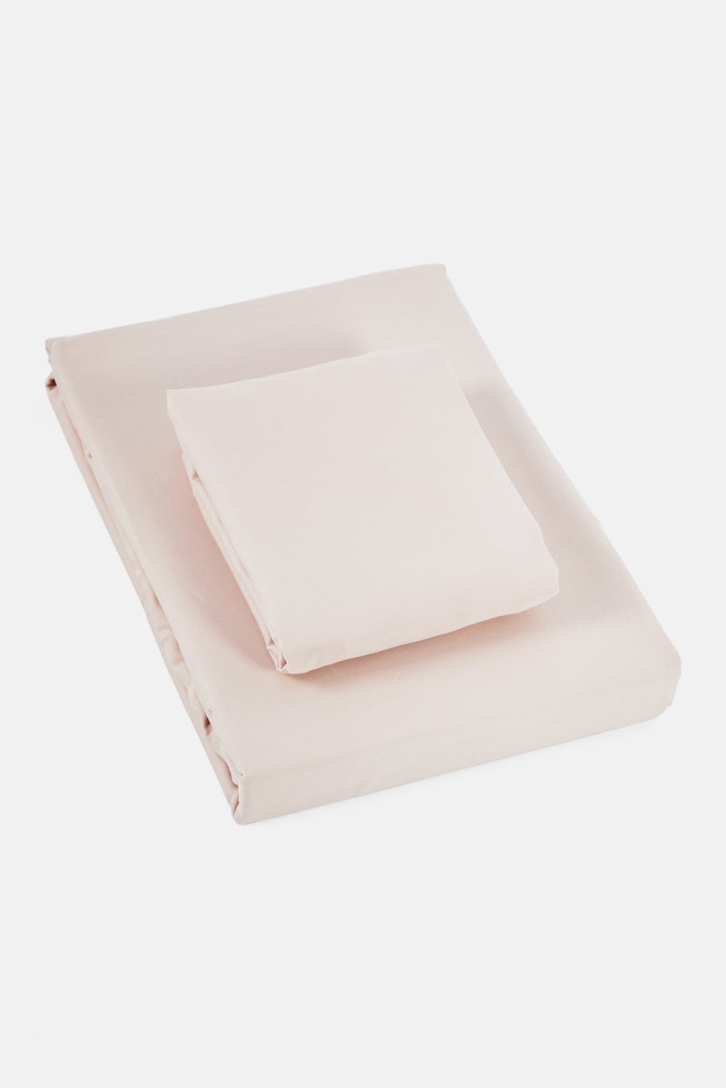 Tchibo Single Tencel Cotton Duvet Set 140 x 200 cm, Light Pink - Image 2